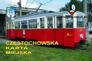 Częstochowska Karta Miejska - przykład karty tramwaj