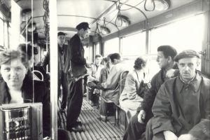 Wnętrze tramwaju nr 1, 1959 r.