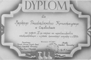 Dyplom dla MPK, 1959 r.